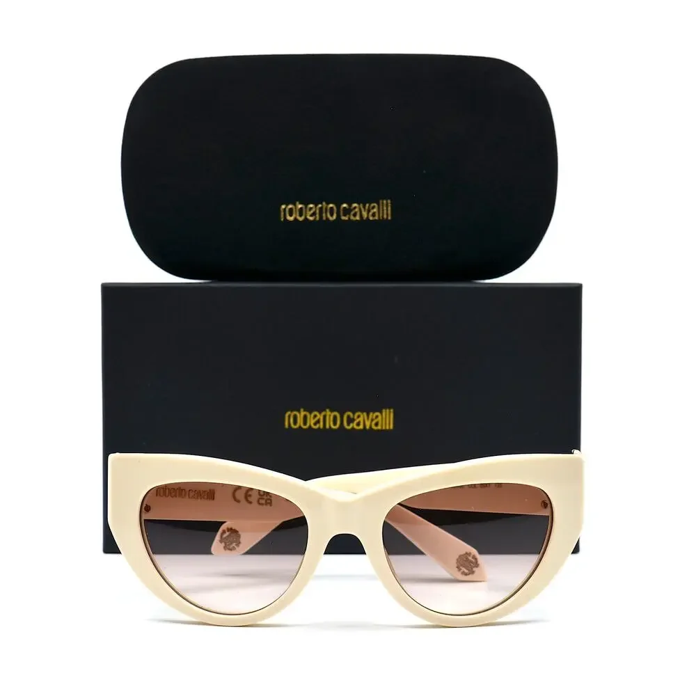 ROBERTO CAVALLI SRC017M IVORY PURPLE GRADIENT AUTHENTIC SUNGLASSES - Picture 6 of 16